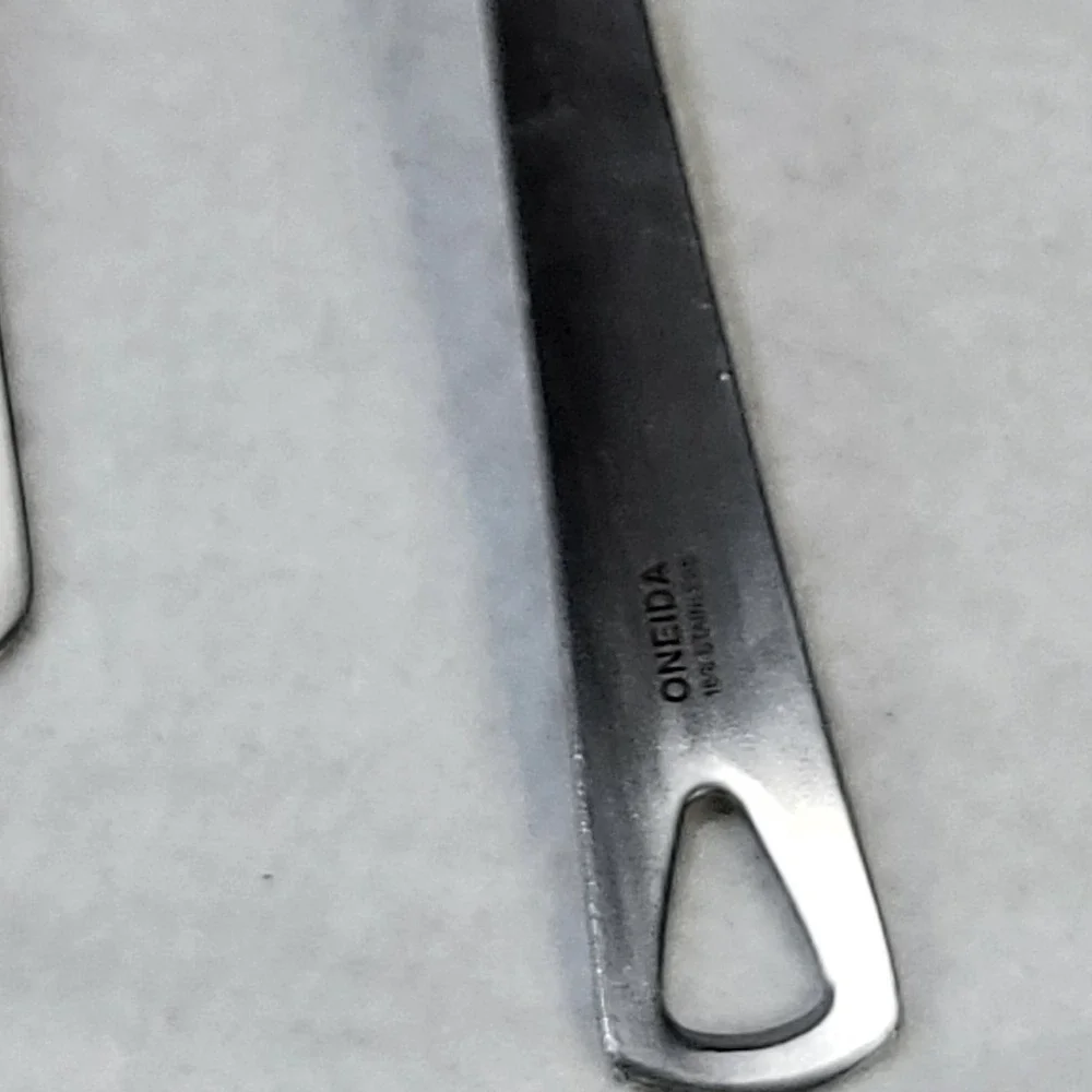 Oneida Stainless Steel Kitchen Utensil Set Slotted Spatula Turner & Small Ladle